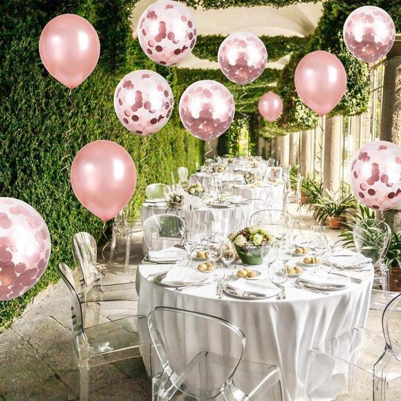 Rose Gold Party Decorations-52 Piece Party Set (New) - Picture 6 of 6